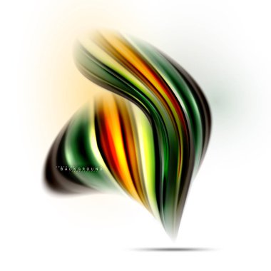 Sıvı sıvı karıştırma renkler konsepti üzerine açık gri renkli, dalga ve girdap eğrisi akışı satır, trendy soyut düzeni şablonu iş sunumu, app duvar kağıdı başlık sayfası, poster veya duvar kağıdı için