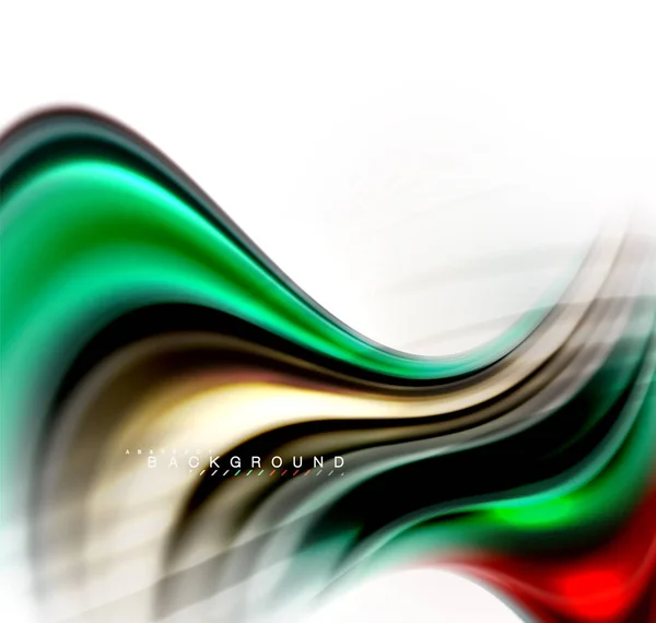 Fluidní tekutý směšovací barvy koncept na světle šedém pozadí, mávat a krouživým pohybem křivky toku, moderní abstraktní rozložení šablony pro firemní prezentace, aplikace tapet nápisu, plakátu nebo Tapeta — Stockový vektor