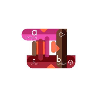 Özet satırları geometrik Infographic layoutabstract satırları geometrik Infographic düzeni, veri görselleştirme tasarım, seçeneği adım adım programı, web kutusu