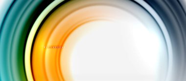 Gökkuşağı sıvı renkli arka plan - girdap ve daireler, bükülmüş sıvı renkler, renkli mermer veya plastik dalgalı doku zemin, çok renkli şablonu için iş veya teknoloji