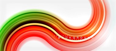 Gökkuşağı sıvı renkli arka plan - girdap ve daireler, bükülmüş sıvı renkler, renkli mermer veya plastik dalgalı doku zemin, çok renkli şablonu için iş veya teknoloji