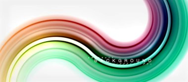 Gökkuşağı sıvı renkli arka plan - girdap ve daireler, bükülmüş sıvı renkler, renkli mermer veya plastik dalgalı doku zemin, çok renkli şablonu için iş veya teknoloji