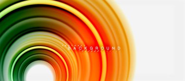 Gökkuşağı sıvı renkli arka plan - girdap ve daireler, bükülmüş sıvı renkler, renkli mermer veya plastik dalgalı doku zemin, çok renkli şablonu için iş veya teknoloji