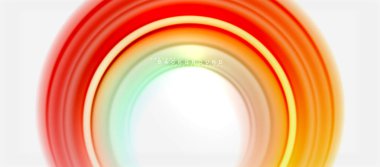 Gökkuşağı sıvı renkli arka plan - girdap ve daireler, bükülmüş sıvı renkler, renkli mermer veya plastik dalgalı doku zemin, çok renkli şablonu için iş veya teknoloji