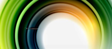 Gökkuşağı sıvı renkli arka plan - girdap ve daireler, bükülmüş sıvı renkler, renkli mermer veya plastik dalgalı doku zemin, çok renkli şablonu için iş veya teknoloji