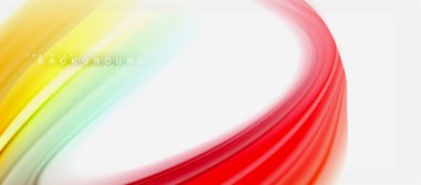 Gökkuşağı sıvı renk arka plan Bükülü sıvı tasarım, renkli mermer veya plastik dalgalı doku zemin, çok renkli şablonu için iş veya teknoloji sunu veya web broşür kapak