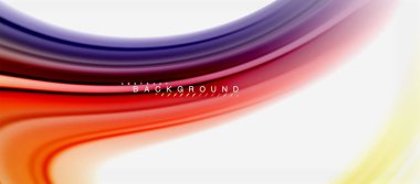 Gökkuşağı sıvı renk arka plan Bükülü sıvı tasarım, renkli mermer veya plastik dalgalı doku zemin, çok renkli şablonu için iş veya teknoloji sunu veya web broşür kapak