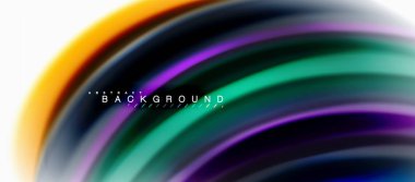 Sıvı sıvı karıştırma renkler konsepti üzerine açık gri renkli, eğri akışı, trendy soyut düzeni şablonu iş veya teknoloji sunu veya web broşür kapak için duvar kağıdı