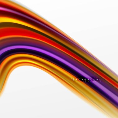 Sıvı sıvı karıştırma renkler konsepti üzerine açık gri renkli, eğri akışı, trendy soyut düzeni şablonu iş veya teknoloji sunu veya web broşür kapak için duvar kağıdı