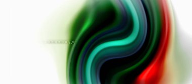 Sıvı sıvı karıştırma renkler konsepti üzerine açık gri renkli, eğri akışı, trendy soyut düzeni şablonu iş veya teknoloji sunu veya web broşür kapak için duvar kağıdı