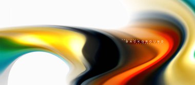 Sıvı sıvı karıştırma renkler konsepti üzerine açık gri renkli, eğri akışı, trendy soyut düzeni şablonu iş veya teknoloji sunu veya web broşür kapak için duvar kağıdı