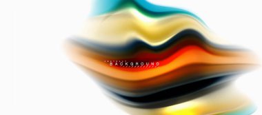 Sıvı sıvı karıştırma renkler konsepti üzerine açık gri renkli, eğri akışı, trendy soyut düzeni şablonu iş veya teknoloji sunu veya web broşür kapak için duvar kağıdı