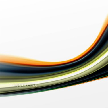 Sıvı sıvı karıştırma renkler konsepti üzerine açık gri renkli, eğri akışı, trendy soyut düzeni şablonu iş veya teknoloji sunu veya web broşür kapak için duvar kağıdı