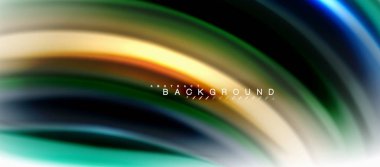 Sıvı sıvı karıştırma konsepti üzerine açık gri renkli, eğri akışı, iş veya teknoloji sunu veya web broşür kapak, duvar kağıdı için trendy soyut düzeni şablonu renkleri. Vektör çizim