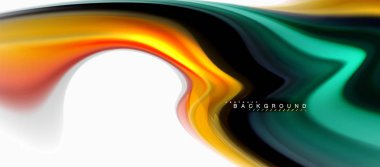 Sıvı sıvı karıştırma renkler konsepti üzerine açık gri renkli, eğri akışı, trendy soyut düzeni şablonu iş veya teknoloji sunu veya web broşür kapak için duvar kağıdı