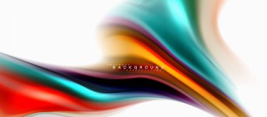 Sıvı sıvı karıştırma renkler konsepti üzerine açık gri renkli, eğri akışı, trendy soyut düzeni şablonu iş veya teknoloji sunu veya web broşür kapak için duvar kağıdı