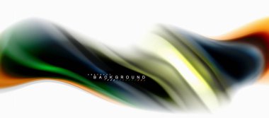 Sıvı sıvı karıştırma renkler konsepti üzerine açık gri renkli, eğri akışı, trendy soyut düzeni şablonu iş veya teknoloji sunu veya web broşür kapak için duvar kağıdı