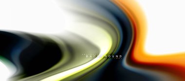 Sıvı sıvı karıştırma renkler konsepti üzerine açık gri renkli, eğri akışı, trendy soyut düzeni şablonu iş veya teknoloji sunu veya web broşür kapak için duvar kağıdı