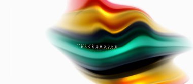 Sıvı sıvı karıştırma renkler konsepti üzerine açık gri renkli, eğri akışı, trendy soyut düzeni şablonu iş veya teknoloji sunu veya web broşür kapak için duvar kağıdı