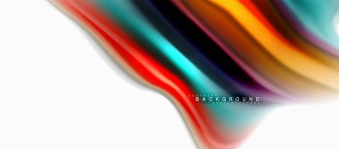 Sıvı sıvı karıştırma renkler konsepti üzerine açık gri renkli, eğri akışı, trendy soyut düzeni şablonu iş veya teknoloji sunu veya web broşür kapak için duvar kağıdı