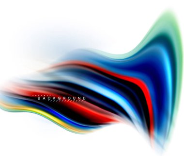 Sıvı sıvı karıştırma renkler konsepti üzerine açık gri renkli, dalga ve girdap eğrisi akışı satır, trendy soyut düzeni şablonu iş sunumu, app duvar kağıdı başlık sayfası, poster veya duvar kağıdı için