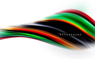 Sıvı sıvı karıştırma renkler konsepti üzerine açık gri renkli, dalga ve girdap eğrisi akışı satır, trendy soyut düzeni şablonu iş sunumu, app duvar kağıdı başlık sayfası, poster veya duvar kağıdı için