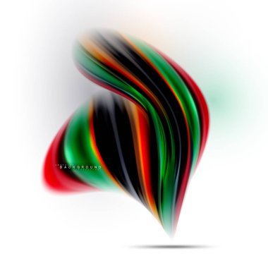 Sıvı sıvı karıştırma renkler konsepti üzerine açık gri renkli, dalga ve girdap eğrisi akışı satır, trendy soyut düzeni şablonu iş sunumu, app duvar kağıdı başlık sayfası, poster veya duvar kağıdı için