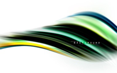 Sıvı sıvı karıştırma renkler konsepti üzerine açık gri renkli, dalga ve girdap eğrisi akışı satır, trendy soyut düzeni şablonu iş sunumu, app duvar kağıdı başlık sayfası, poster veya duvar kağıdı için