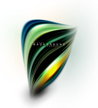 Sıvı sıvı karıştırma renkler konsepti üzerine açık gri renkli, dalga ve girdap eğrisi akışı satır, trendy soyut düzeni şablonu iş sunumu, app duvar kağıdı başlık sayfası, poster veya duvar kağıdı için