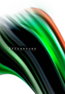 Sıvı sıvı karıştırma renkler konsepti üzerine açık gri renkli, dalga ve girdap eğrisi akışı satır, trendy soyut düzeni şablonu iş sunumu, app duvar kağıdı başlık sayfası, poster veya duvar kağıdı için