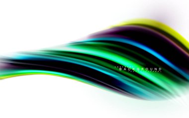 Sıvı sıvı karıştırma renkler konsepti üzerine açık gri renkli, dalga ve girdap eğrisi akışı satır, trendy soyut düzeni şablonu iş sunumu, app duvar kağıdı başlık sayfası, poster veya duvar kağıdı için