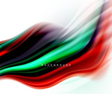 Sıvı sıvı karıştırma renkler konsepti üzerine açık gri renkli, dalga ve girdap eğrisi akışı satır, trendy soyut düzeni şablonu iş sunumu, app duvar kağıdı başlık sayfası, poster veya duvar kağıdı için