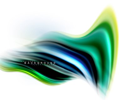 Sıvı sıvı karıştırma renkler konsepti üzerine açık gri renkli, dalga ve girdap eğrisi akışı satır, trendy soyut düzeni şablonu iş sunumu, app duvar kağıdı başlık sayfası, poster veya duvar kağıdı için