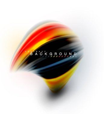 Sıvı sıvı karıştırma renkler konsepti üzerine açık gri renkli, dalga ve girdap eğrisi akışı satır, trendy soyut düzeni şablonu iş sunumu, app duvar kağıdı başlık sayfası, poster veya duvar kağıdı için