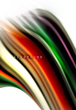 Sıvı sıvı karıştırma renkler konsepti üzerine açık gri renkli, dalga ve girdap eğrisi akışı satır, trendy soyut düzeni şablonu iş sunumu, app duvar kağıdı başlık sayfası, poster veya duvar kağıdı için