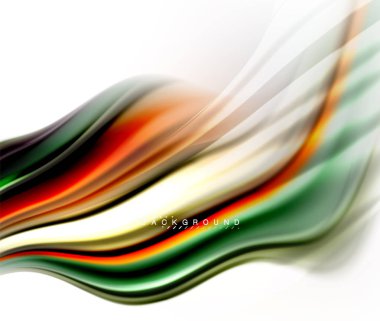 Sıvı sıvı karıştırma renkler konsepti üzerine açık gri renkli, dalga ve girdap eğrisi akışı satır, trendy soyut düzeni şablonu iş sunumu, app duvar kağıdı başlık sayfası, poster veya duvar kağıdı için