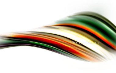 Sıvı sıvı karıştırma renkler konsepti üzerine açık gri renkli, dalga ve girdap eğrisi akışı satır, trendy soyut düzeni şablonu iş sunumu, app duvar kağıdı başlık sayfası, poster veya duvar kağıdı için