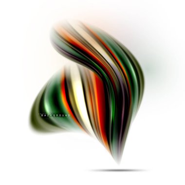 Sıvı sıvı karıştırma renkler konsepti üzerine açık gri renkli, dalga ve girdap eğrisi akışı satır, trendy soyut düzeni şablonu iş sunumu, app duvar kağıdı başlık sayfası, poster veya duvar kağıdı için