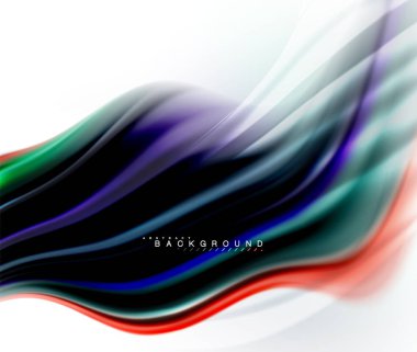 Sıvı sıvı karıştırma renkler konsepti üzerine açık gri renkli, dalga ve girdap eğrisi akışı satır, trendy soyut düzeni şablonu iş sunumu, app duvar kağıdı başlık sayfası, poster veya duvar kağıdı için