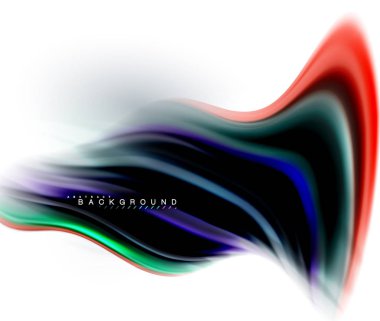 Sıvı sıvı karıştırma renkler konsepti üzerine açık gri renkli, dalga ve girdap eğrisi akışı satır, trendy soyut düzeni şablonu iş sunumu, app duvar kağıdı başlık sayfası, poster veya duvar kağıdı için