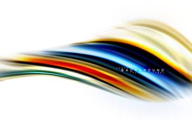 Sıvı sıvı karıştırma renkler konsepti üzerine açık gri renkli, dalga ve girdap eğrisi akışı satır, trendy soyut düzeni şablonu iş sunumu, app duvar kağıdı başlık sayfası, poster veya duvar kağıdı için