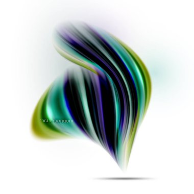 Sıvı sıvı karıştırma renkler konsepti üzerine açık gri renkli, dalga ve girdap eğrisi akışı satır, trendy soyut düzeni şablonu iş sunumu, app duvar kağıdı başlık sayfası, poster veya duvar kağıdı için