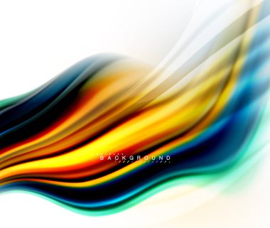 Sıvı sıvı karıştırma renkler konsepti üzerine açık gri renkli, dalga ve girdap eğrisi akışı satır, trendy soyut düzeni şablonu iş sunumu, app duvar kağıdı başlık sayfası, poster veya duvar kağıdı için