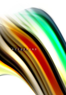 Sıvı sıvı karıştırma renkler konsepti üzerine açık gri renkli, dalga ve girdap eğrisi akışı satır, trendy soyut düzeni şablonu iş sunumu, app duvar kağıdı başlık sayfası, poster veya duvar kağıdı için