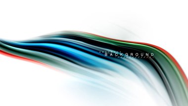 Sıvı sıvı karıştırma renkler konsepti üzerine açık gri renkli, dalga ve girdap eğrisi akışı satır, trendy soyut düzeni şablonu iş sunumu, app duvar kağıdı başlık sayfası, poster veya duvar kağıdı için