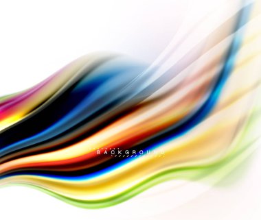 Sıvı sıvı karıştırma renkler konsepti üzerine açık gri renkli, dalga ve girdap eğrisi akışı satır, trendy soyut düzeni şablonu iş sunumu, app duvar kağıdı başlık sayfası, poster veya duvar kağıdı için