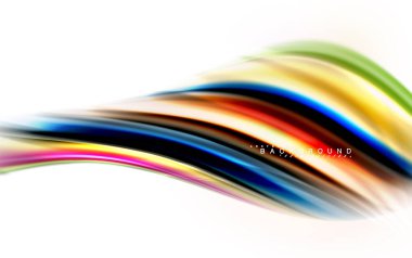 Sıvı sıvı karıştırma renkler konsepti üzerine açık gri renkli, dalga ve girdap eğrisi akışı satır, trendy soyut düzeni şablonu iş sunumu, app duvar kağıdı başlık sayfası, poster veya duvar kağıdı için