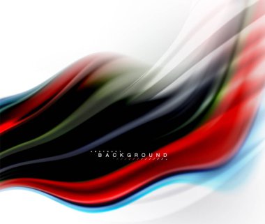 Sıvı sıvı karıştırma renkler konsepti üzerine açık gri renkli, dalga ve girdap eğrisi akışı satır, trendy soyut düzeni şablonu iş sunumu, app duvar kağıdı başlık sayfası, poster veya duvar kağıdı için