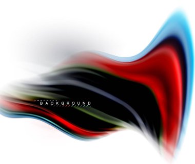 Sıvı sıvı karıştırma renkler konsepti üzerine açık gri renkli, dalga ve girdap eğrisi akışı satır, trendy soyut düzeni şablonu iş sunumu, app duvar kağıdı başlık sayfası, poster veya duvar kağıdı için