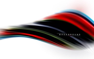 Sıvı sıvı karıştırma renkler konsepti üzerine açık gri renkli, dalga ve girdap eğrisi akışı satır, trendy soyut düzeni şablonu iş sunumu, app duvar kağıdı başlık sayfası, poster veya duvar kağıdı için